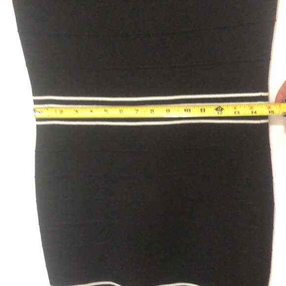 Max Studio M black and white knit dress + stripes! - Picture 5 of 5